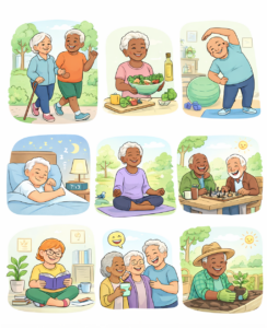 aging cartoons for ericklauber.com